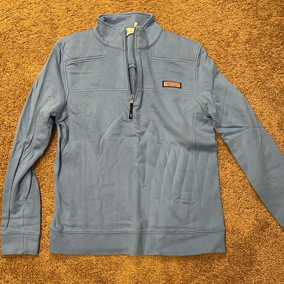 Vineyard vines quarter zip blue pull over - Picture 2 of 7